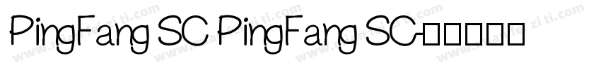 PingFang SC PingFang SC字体转换